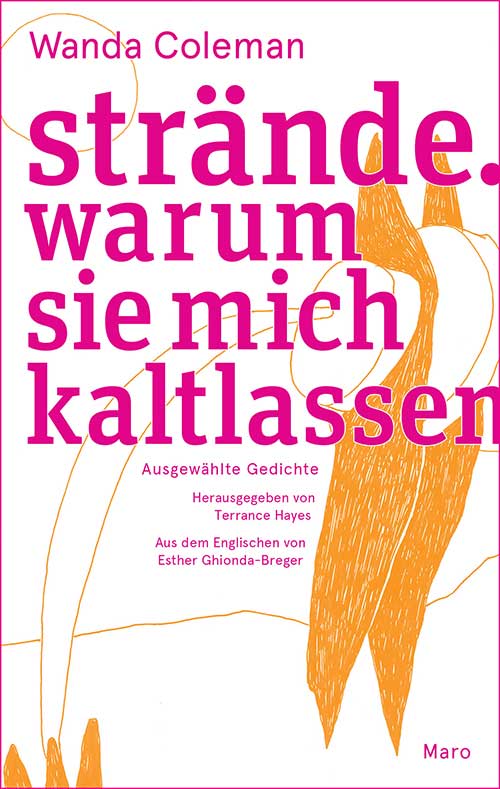 Cover Strände. Warum sie mich kaltlassen Gedichte von Wanda Coleman MaroVerlag